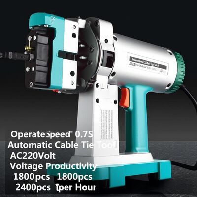 Betriebsgeschwindigkeit 0,7S Automatisches Kabelbandwerkzeug AC220Volt Spannungsbundel Produktivität 1800pcs 2400pcs pro Stunde Kabelmanagementlösung