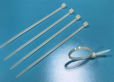 Vollmaterial-Nylonreißverschluß bindet weiße Entflammbarkeit T25100 100mm Längen-UL94V2
