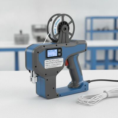 Kabelbindungen W2.5 L100mm Automatisches Zip Tie Tool AC220Volt Perfekt für eine gleichbleibende Spann- und Schneidleistung